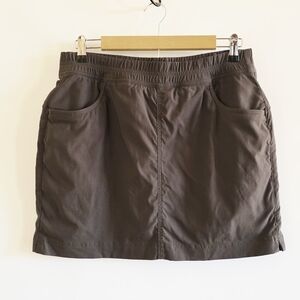 Prana Athleisure Dark Green Elastic Waist Pull On Skort Women's Size 12